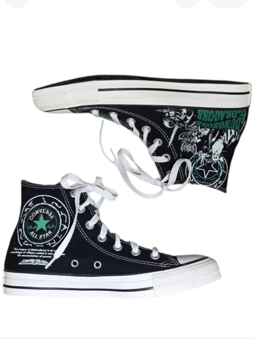 NWOB Converse X Dungeons And Dragons Chuck Taylor All Star High Tops‎ Men's Sz 5
